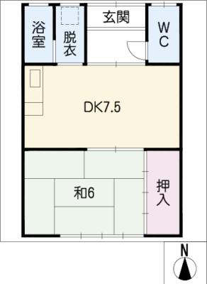 真柄アパートの間取り