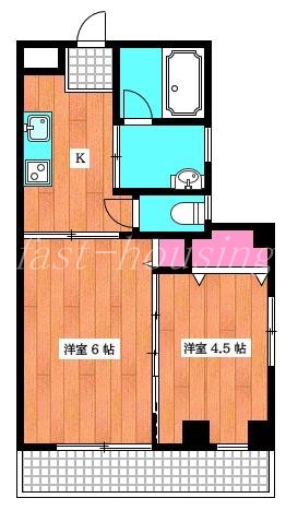 西東京市中町のマンションの間取り