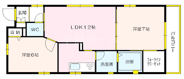 シャーメゾン鴫野東の間取り