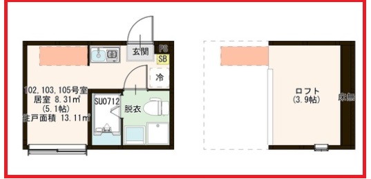 フルハウスの間取り