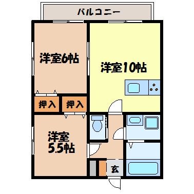 サイプレスヒル（貝津町）の間取り