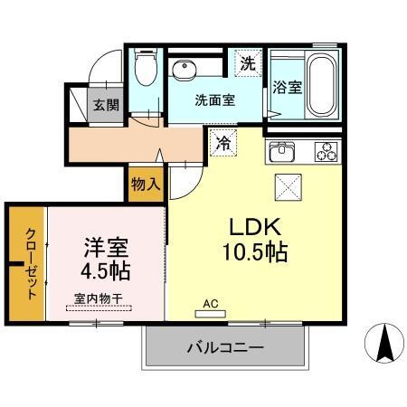 Ｄ－ｒｏｏｍ土居田の間取り