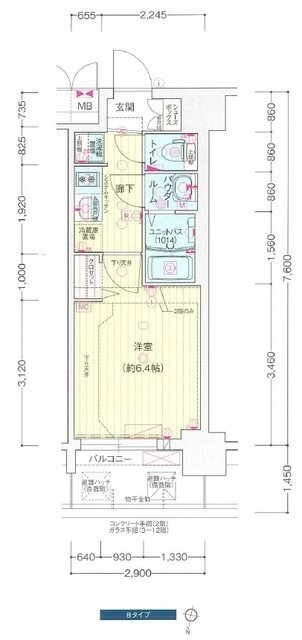 プレサンス西中島南方セレストの間取り