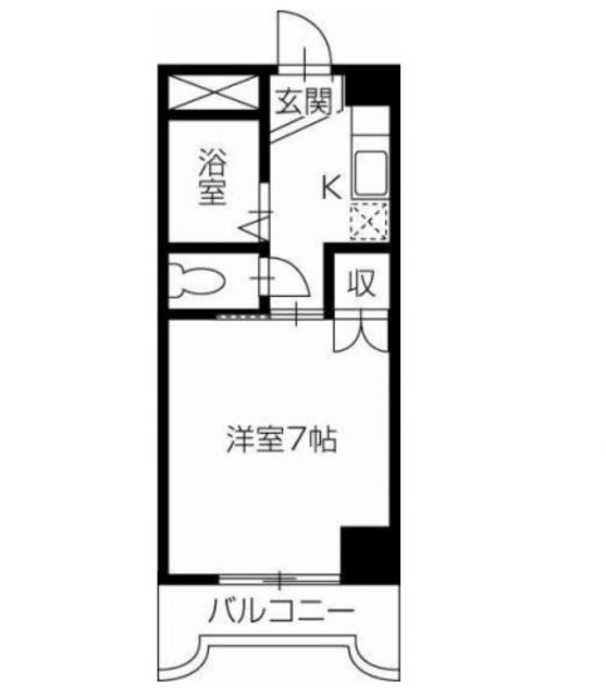 徳島市佐古一番町のマンションの間取り