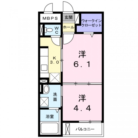 レーブポルトの間取り