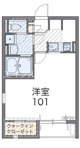 総社市中央のアパートの間取り