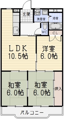 山下ハイツの間取り