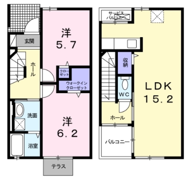 ソレイラ成城南の間取り