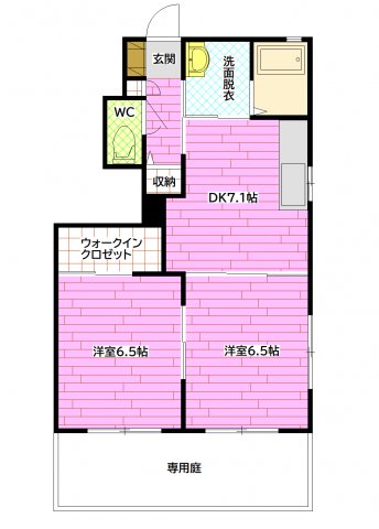 広島市安佐南区伴中央のアパートの間取り