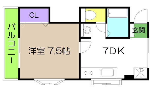 ノワール愛宕山の間取り