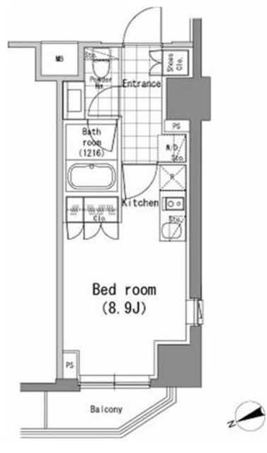 パークハビオ新橋の間取り