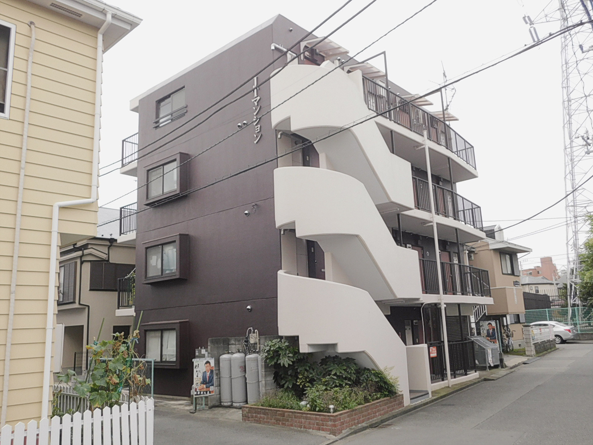 建物外観　敷0礼0＆FRで初期費用がお得！最上階角部屋です！