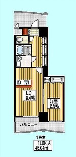 ロイヤルコンフォート渡辺通の間取り