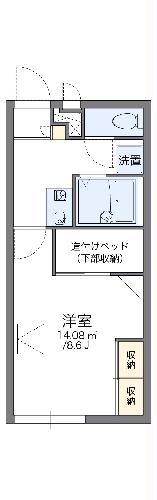 レオパレスリトル　アイランドの間取り