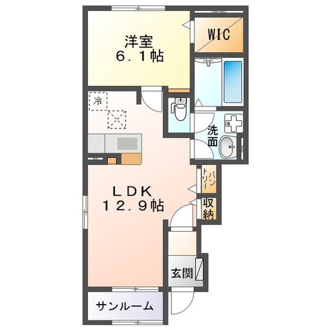 ココエミール　Aの間取り