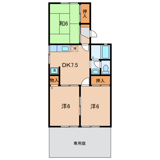 セジュール富好_間取り_0