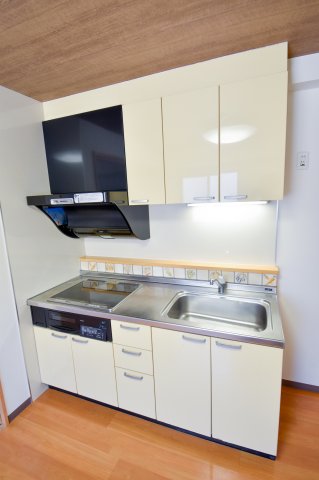 キッチン　空き予定の為同マンションの写真になります