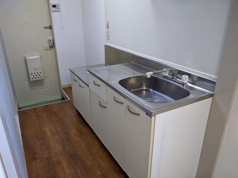 キッチン　ガスコンロ２口設置可！