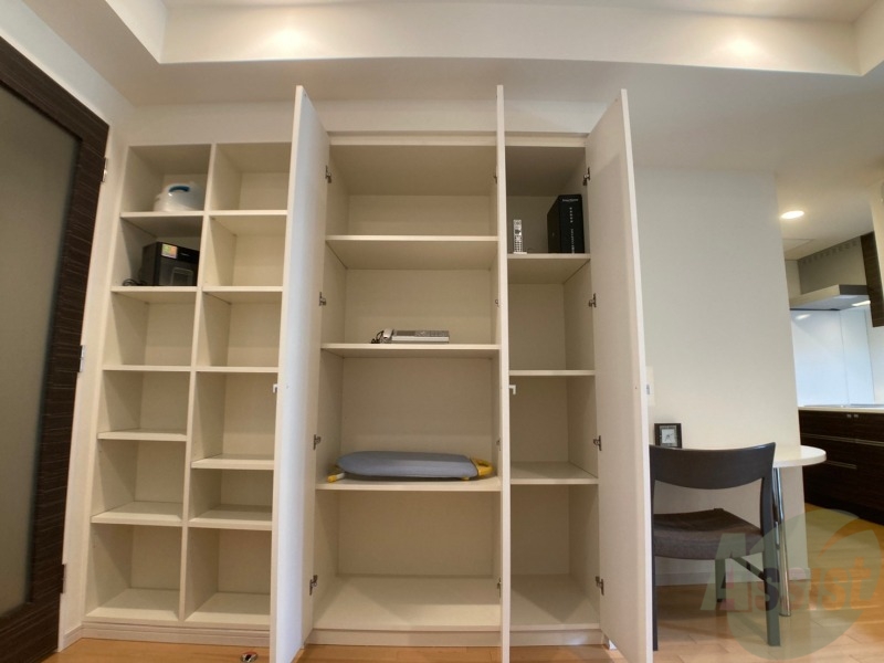 収納　収納たっぷりでした！お部屋が片付きますよ～