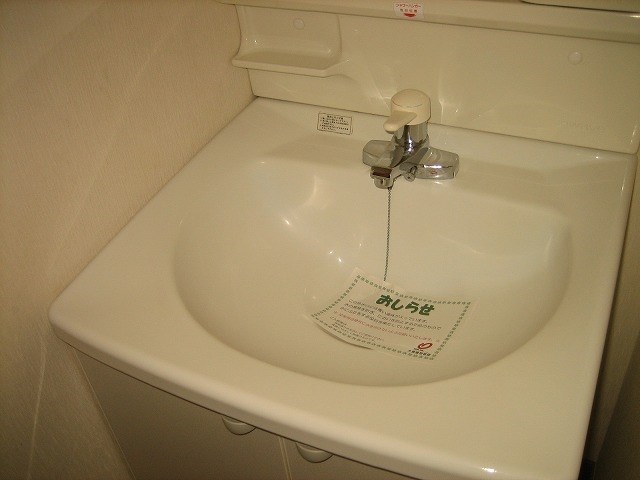 洗面設備　写真は101号室です（参考）