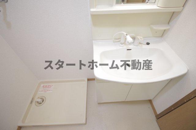 洗面設備　広い洗面スペース