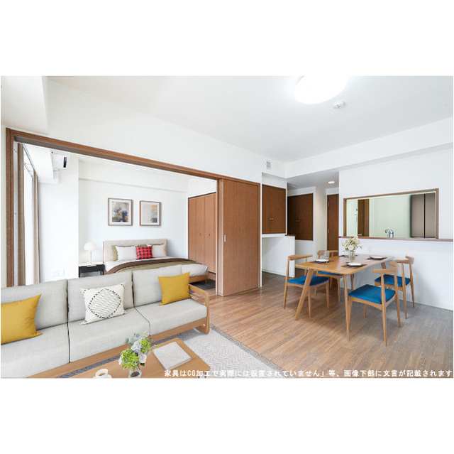 居室・リビング　家具・調度品等はＣＧ加工です。実際の賃貸住居には含まれません
