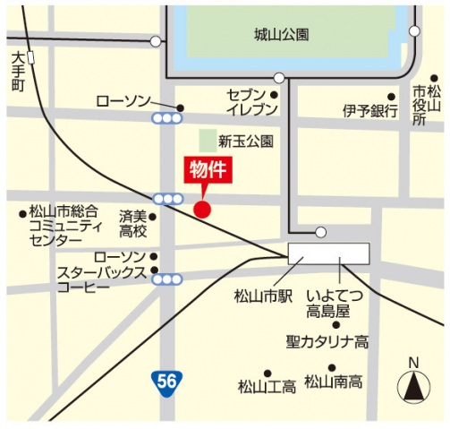 ショッピングセンター　いよてつ高島屋（ショッピングセンター）まで450m