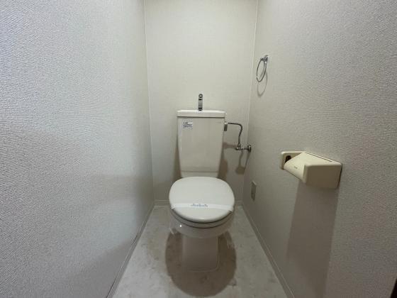 トイレ　落ち着いた色調のトイレです
