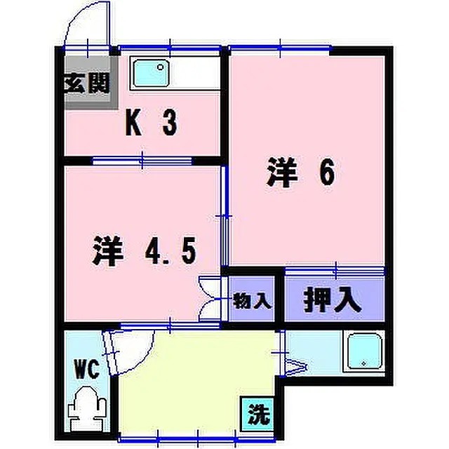 あさか荘の間取り写真