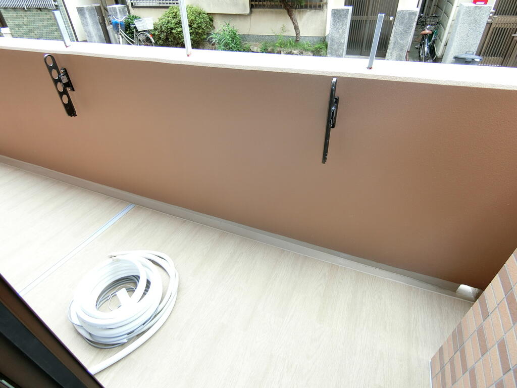 バルコニー　モデルルームのお部屋です、家具は付きませんのでご注意ください