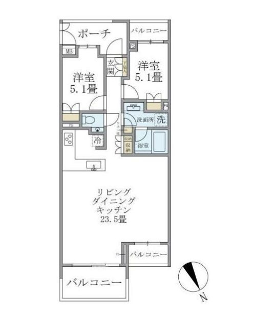 目白ガーデンヒルズの間取り写真