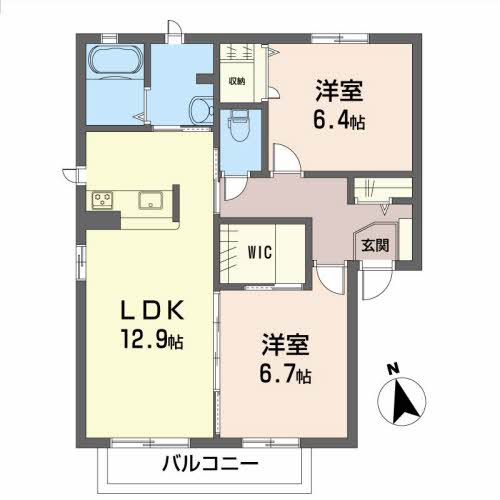 MAISON・MAST桜Cの間取り写真