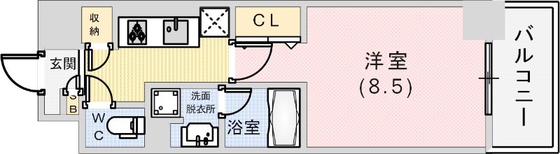 シュロスフォンアインの間取り写真