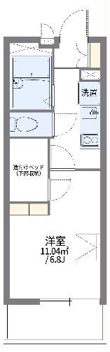 レオパレスハサマミナミの間取り写真