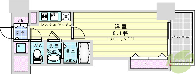 Luxe新大阪SOUTHの間取り写真