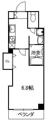 近鉄南大阪線 北田辺駅 徒歩8分 9階建 築3年の間取り写真