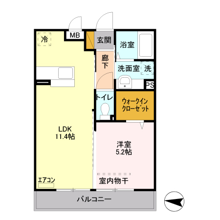 Villa Garland Courtの間取り写真