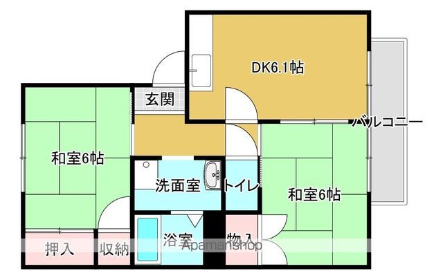 シャトヴェールA棟の間取り写真