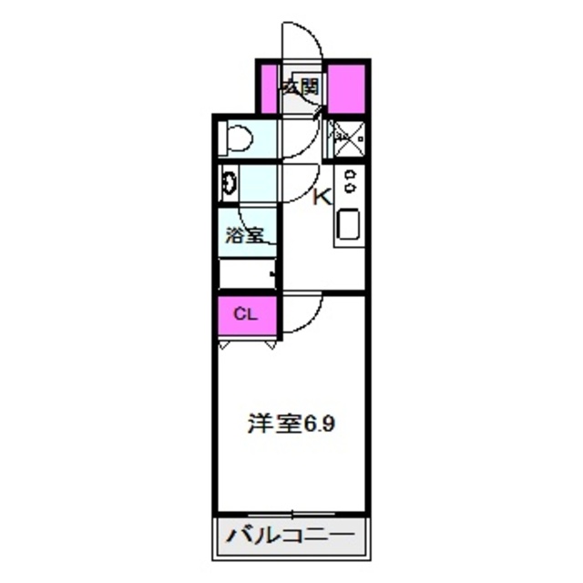SK RESIDENCES 放出の間取り写真