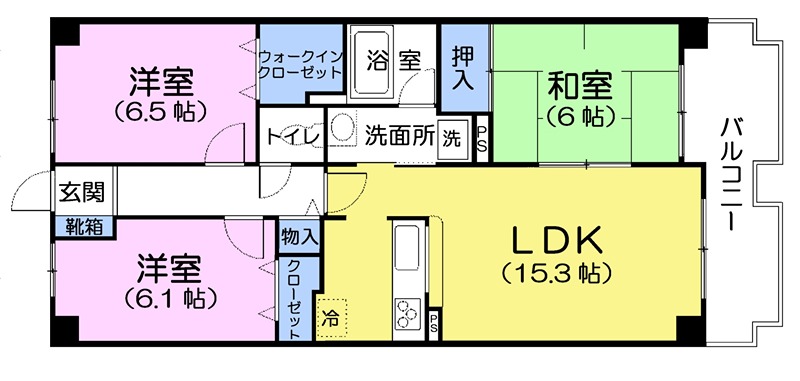 サニーコート春日の間取り写真