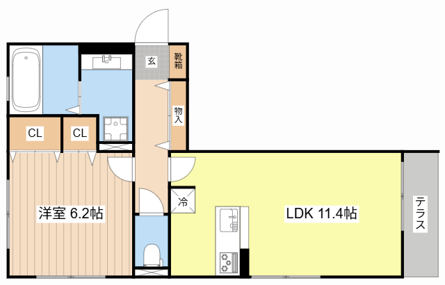 リベルタ唐崎の間取り写真