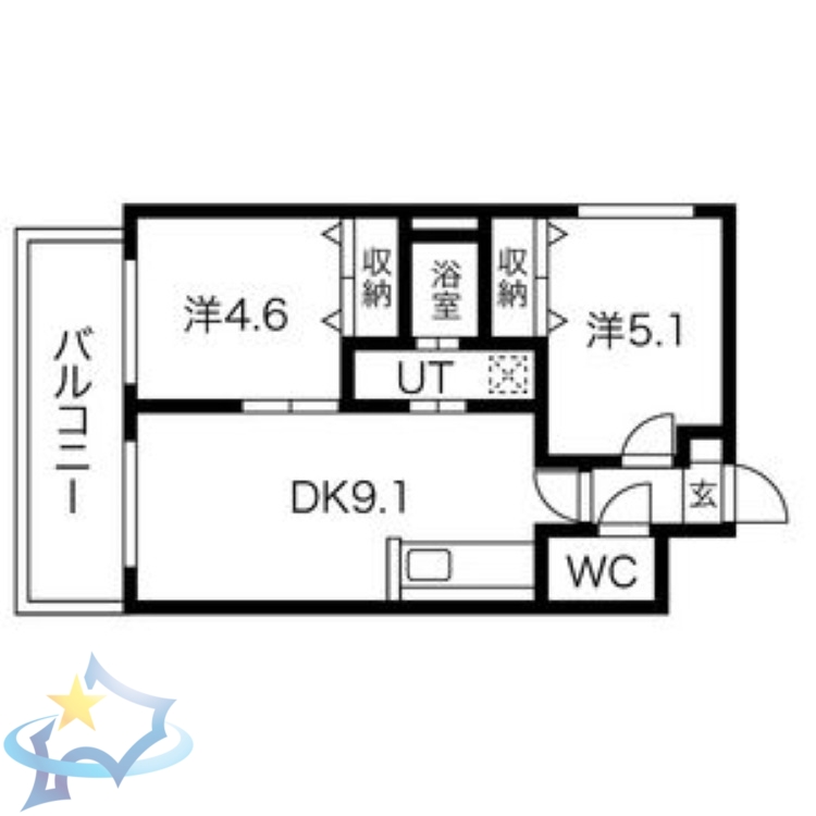 プロヴィデンス北円山の間取り写真