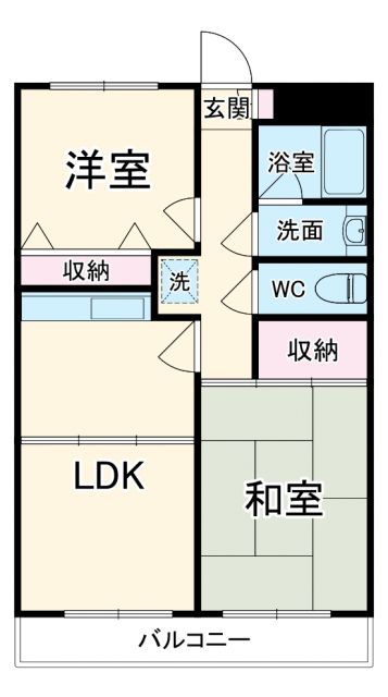 ロイヤルパレス寒川の間取り写真