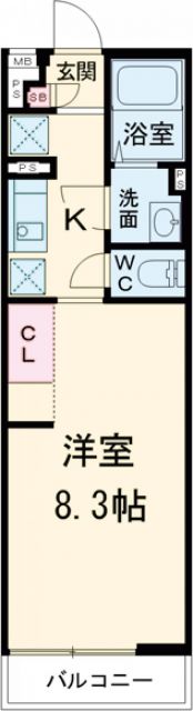 小田急江ノ島線 大和駅 徒歩5分 3階建 築8年の間取り写真