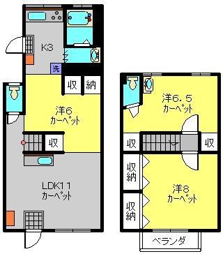 安善貸家の間取り写真