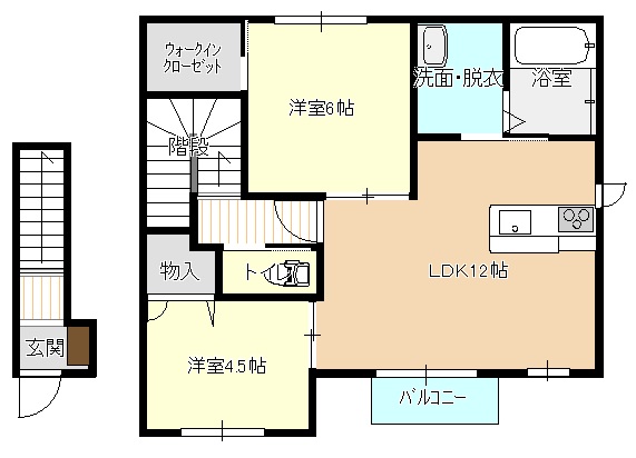 ベルメゾン館向の間取り写真
