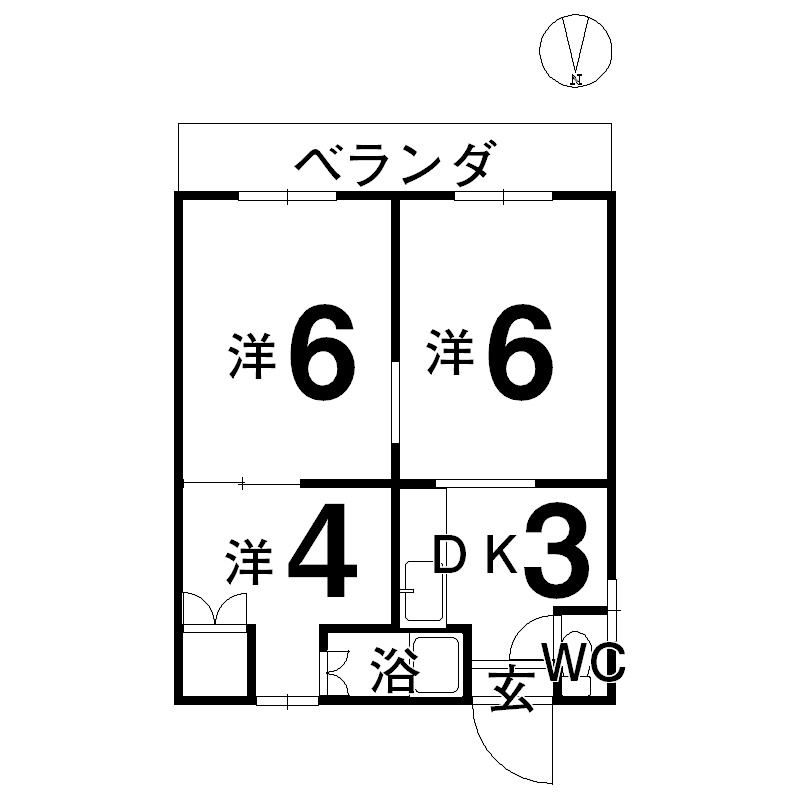 コウホウマンションの間取り