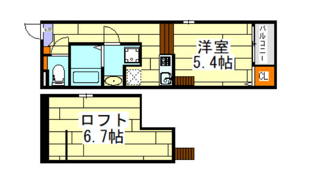 【Harmony Terrace ~Felice~ 千林大宮の間取り】