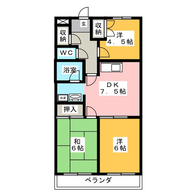 ルネッサンス小手指３号館の間取り