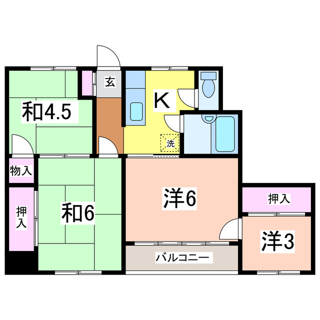 あけぼのマンションの間取り